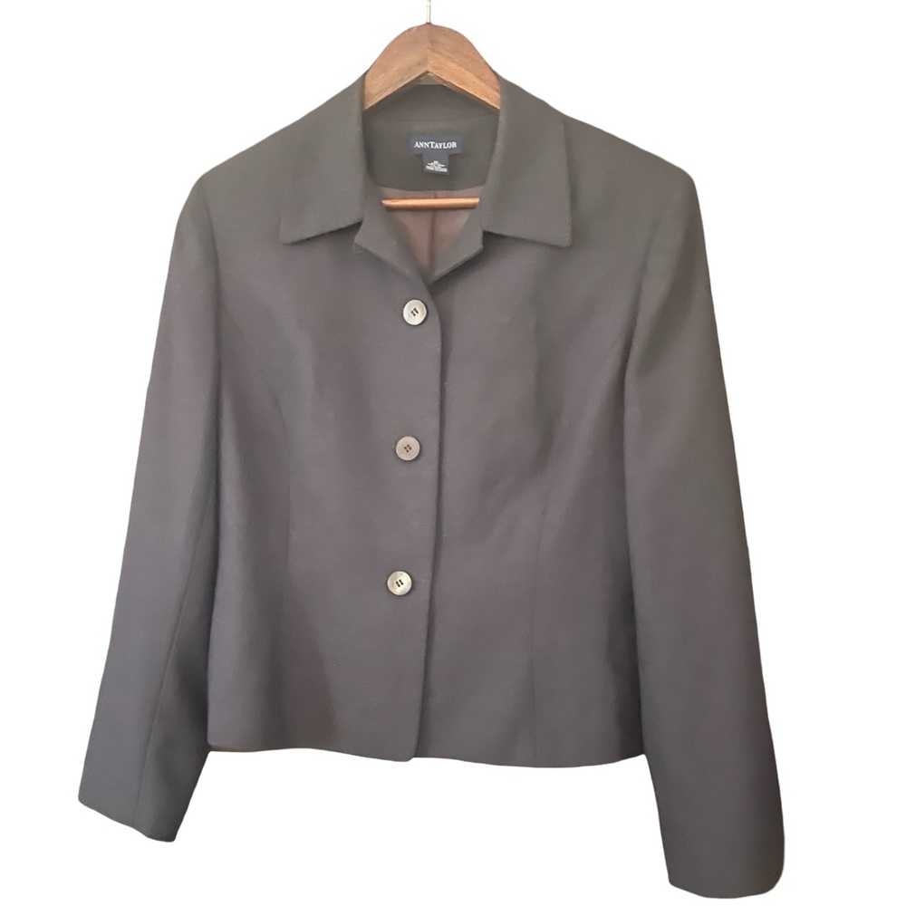 Ann Taylor Dark gray  100%  wool Jacket
